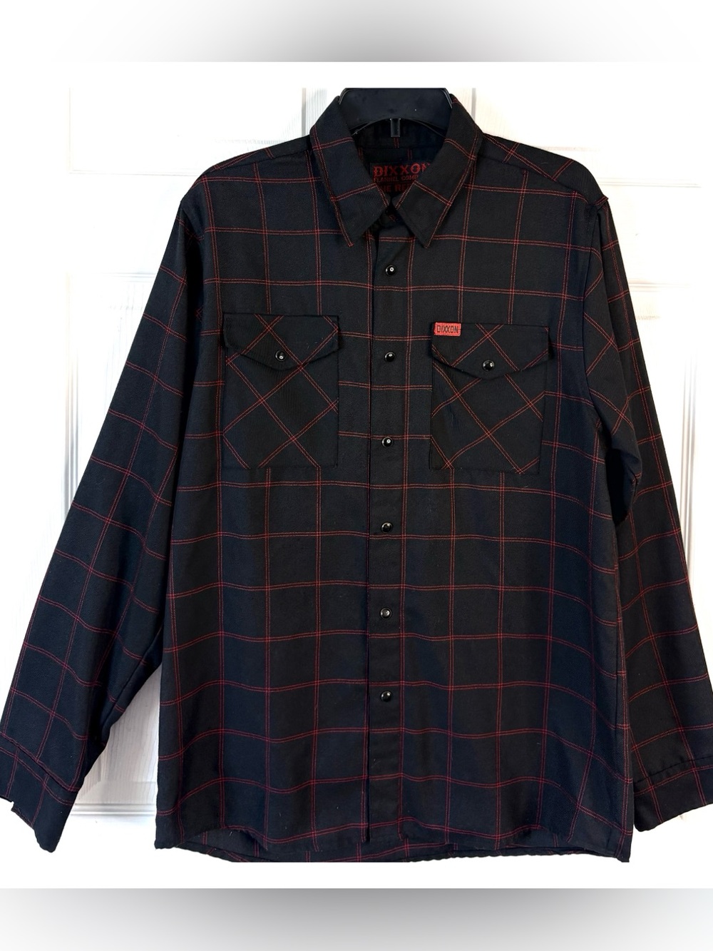 DIXXON “The RedLine" Long Sleeve Flannel Shirt with Snaps Size Medium (44)